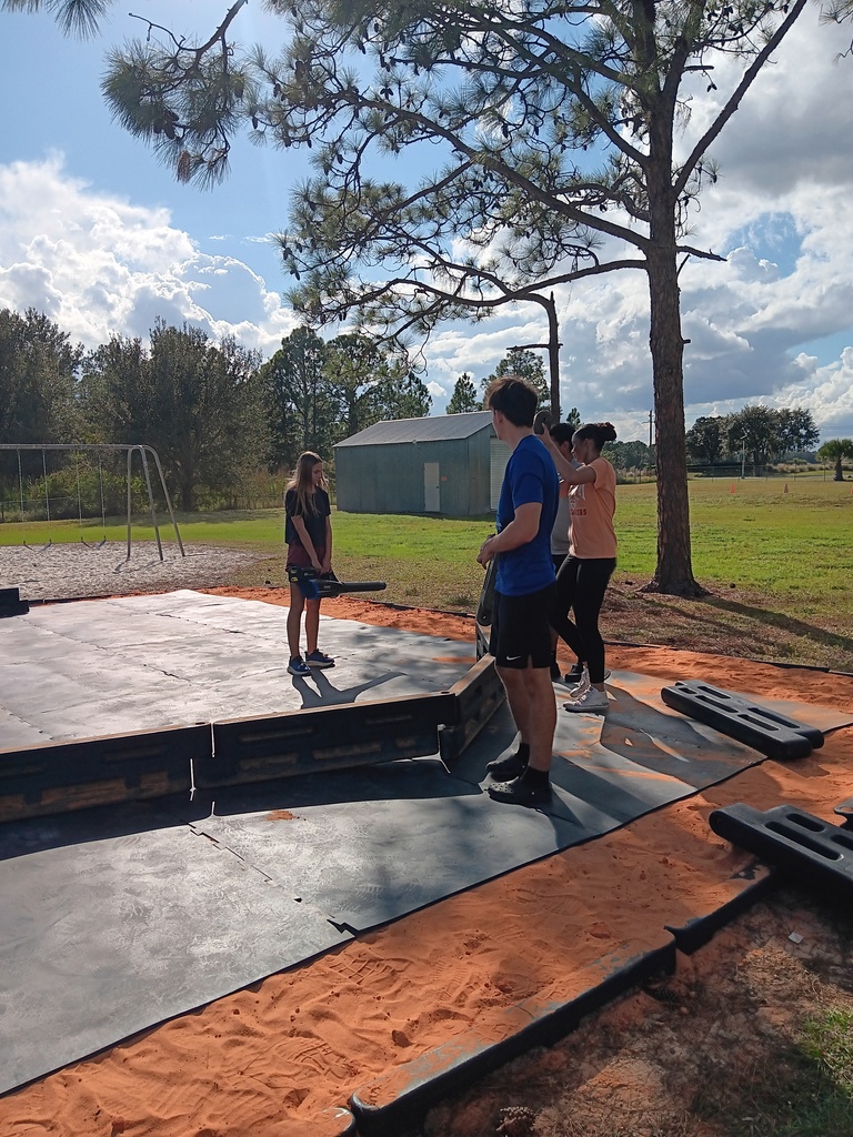 Students who helped with gaga ball pit.