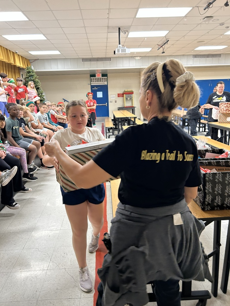 Student Leadership team with gifts