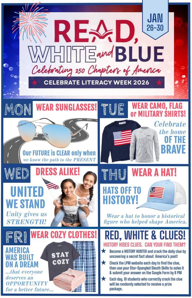 2026 LPM Literacy Week Flyer