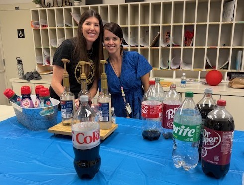 K Team cleaning up after dirty soda day.