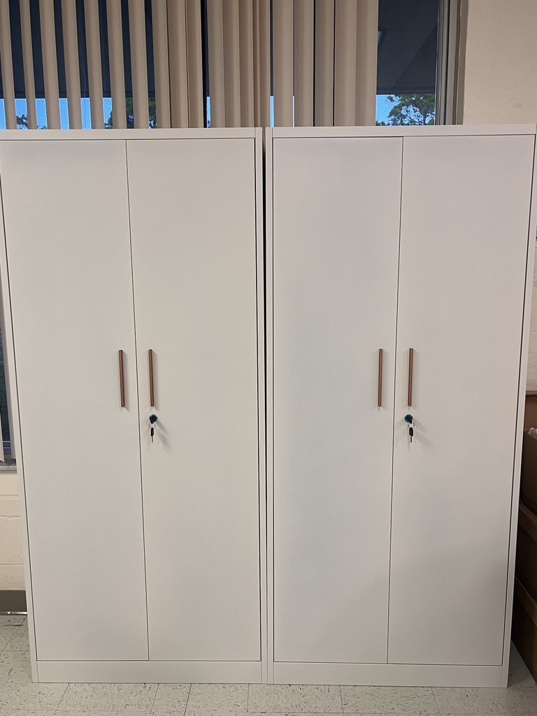 Volunteer built cabinets.