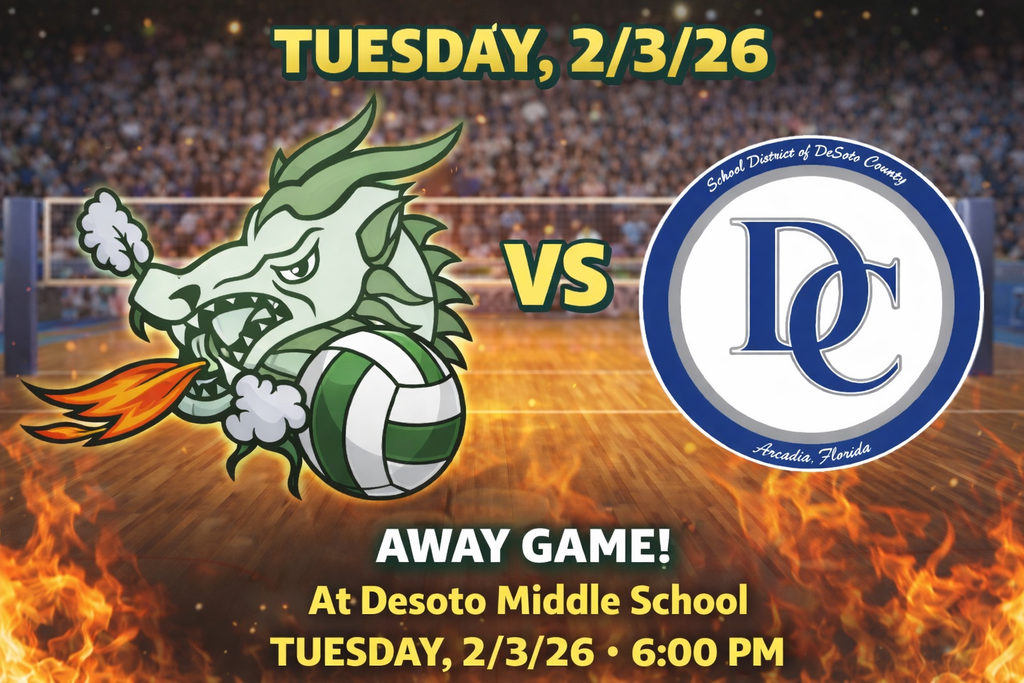 Volleyball image for game at Desoto Middle 2/3/26