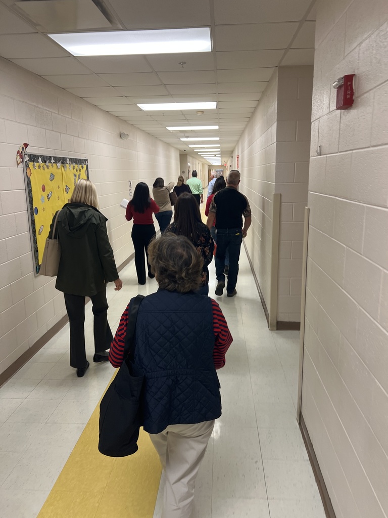 Students speaking to school board members and district staff about the projects at MES