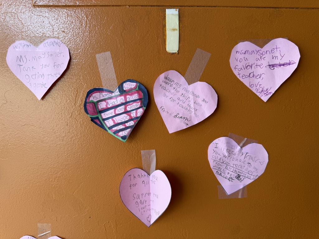 ❤️ Spread the Love 2026 ❤️ Kind messages of appreciation posted on classroom doors