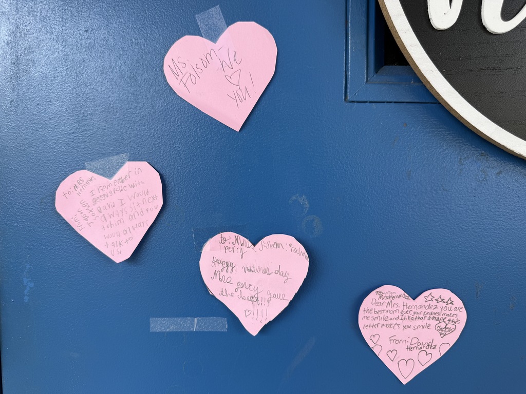 ❤️ Spread the Love 2026 ❤️ Kind messages of appreciation posted on classroom doors