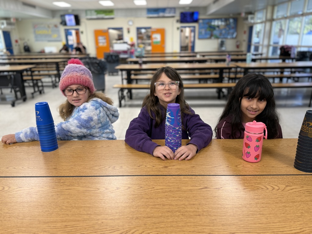 Cup stacking with K 1 2 grade students