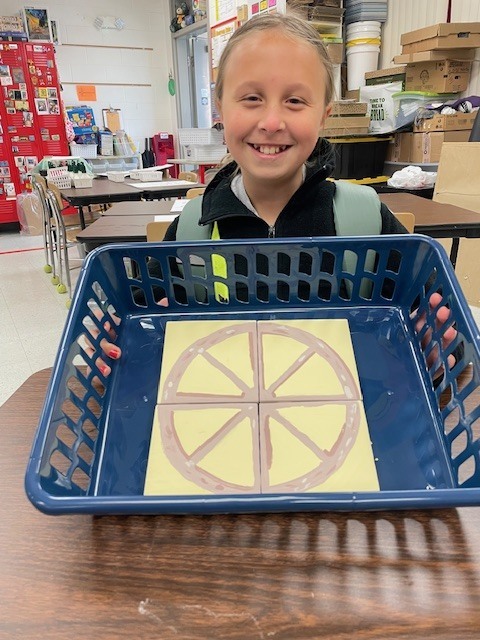 A special thank you goes to 5th grader Avalynn Hayes, who designed and created the beautiful cornerstone tiles for our “I Am pART Of This Community” Tile Wall.