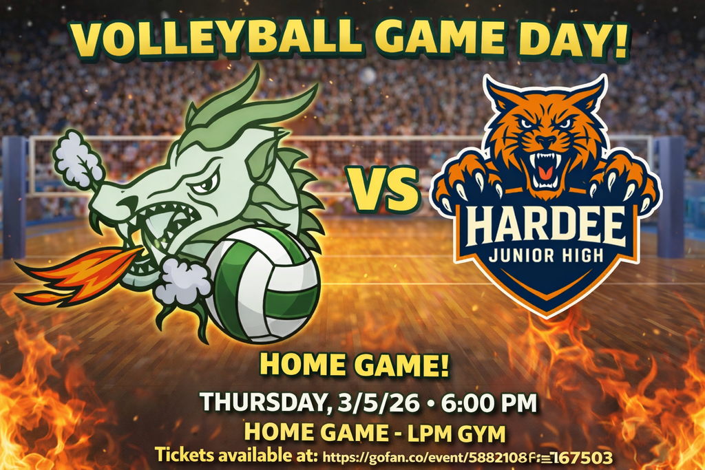 LPM Volleyball image: LPM versus Hardee Junior High - 3/5/26 at 6:00 PM