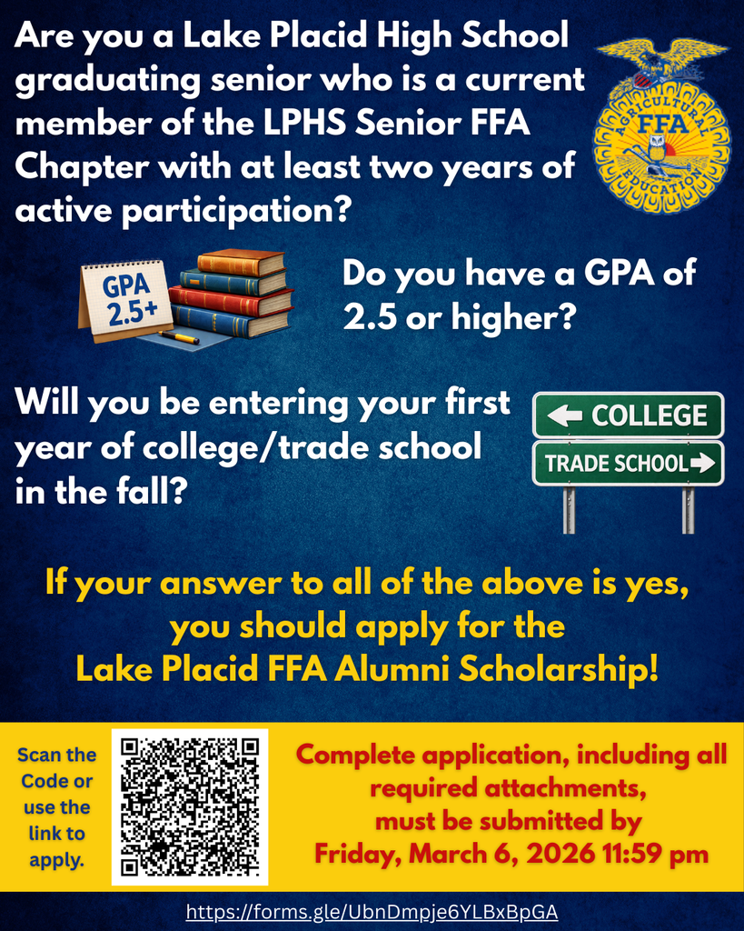 FFA Alumni Scholarship application 