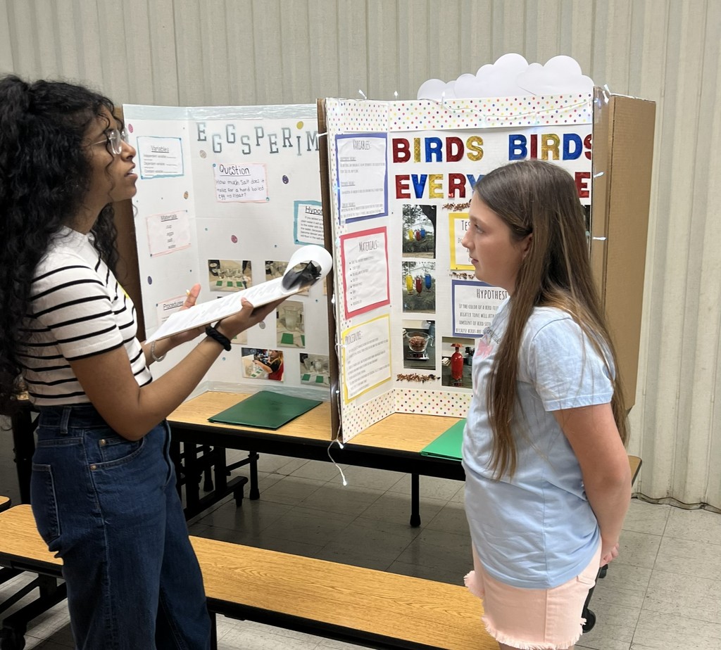 The day of last week’s Art & Science Night, our 5th grade scientists were presenting their Science Fair projects, where they were interviewed and judged using a set of criteria. Each student had to confidently explain, discuss, and defend their project, showing not only their research but also their critical thinking and problem-solving skills.