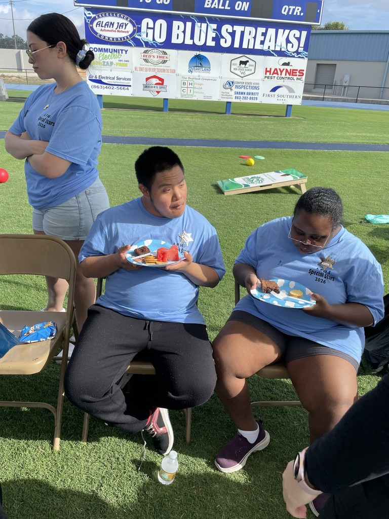 Students at special stars. 