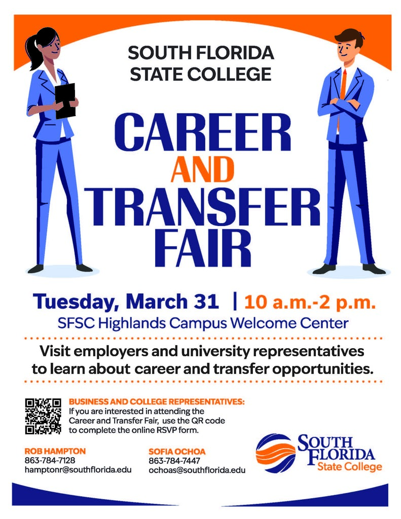 Please read the body for more information on the Career and Transfer Fair!