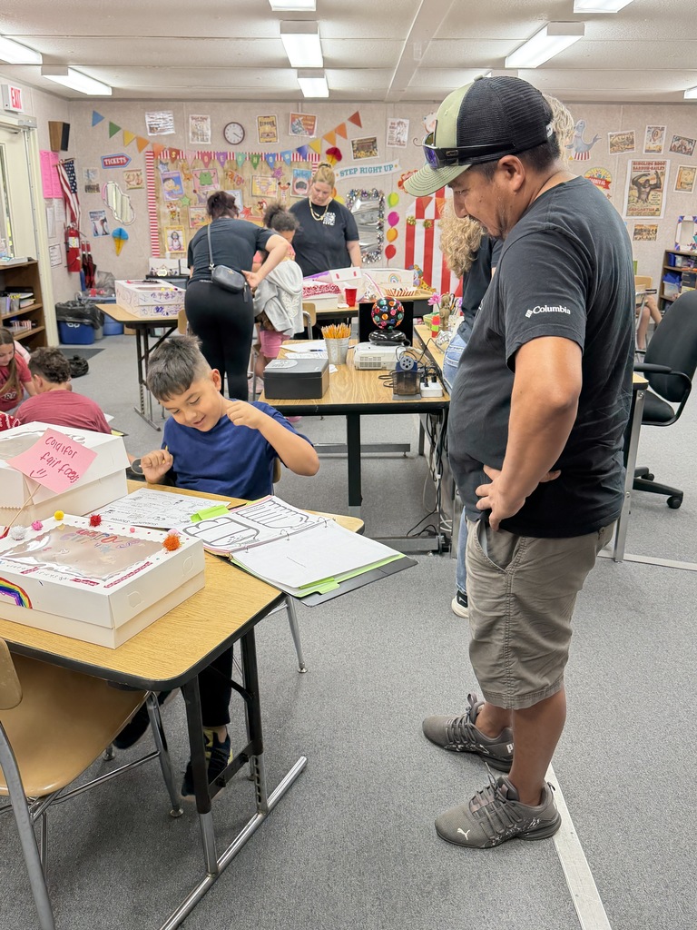 photo of gifted student sharing his project