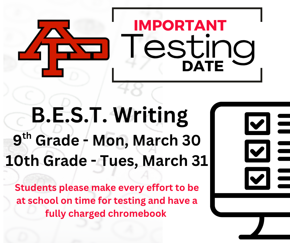 BEST writing is coming up for 9th and 10th graders!