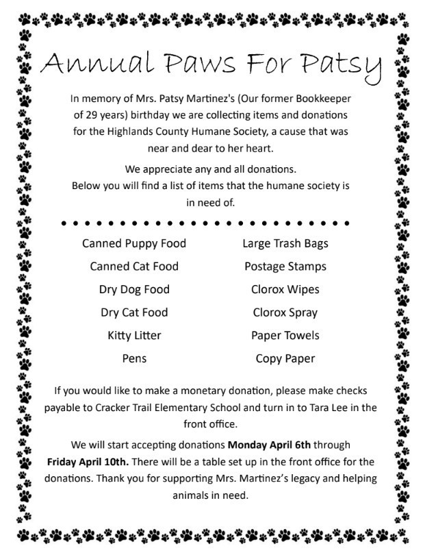 Join us in honoring the memory of our beloved Mrs. Patsy Martinez, CTE’s longtime bookkeeper and our very own “Mama Patsy.” Her love for our Mustangs and her passion for helping animals continues to inspire us every day.