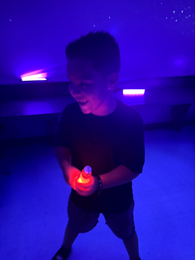 Students having a fun time at Dance Party.