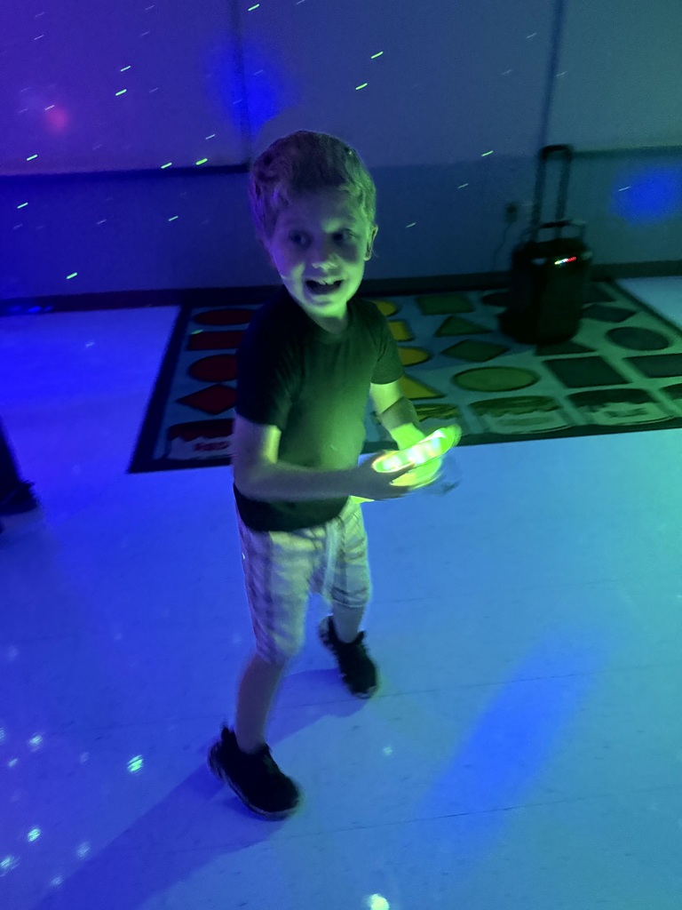 Students having a fun time at Dance Party.