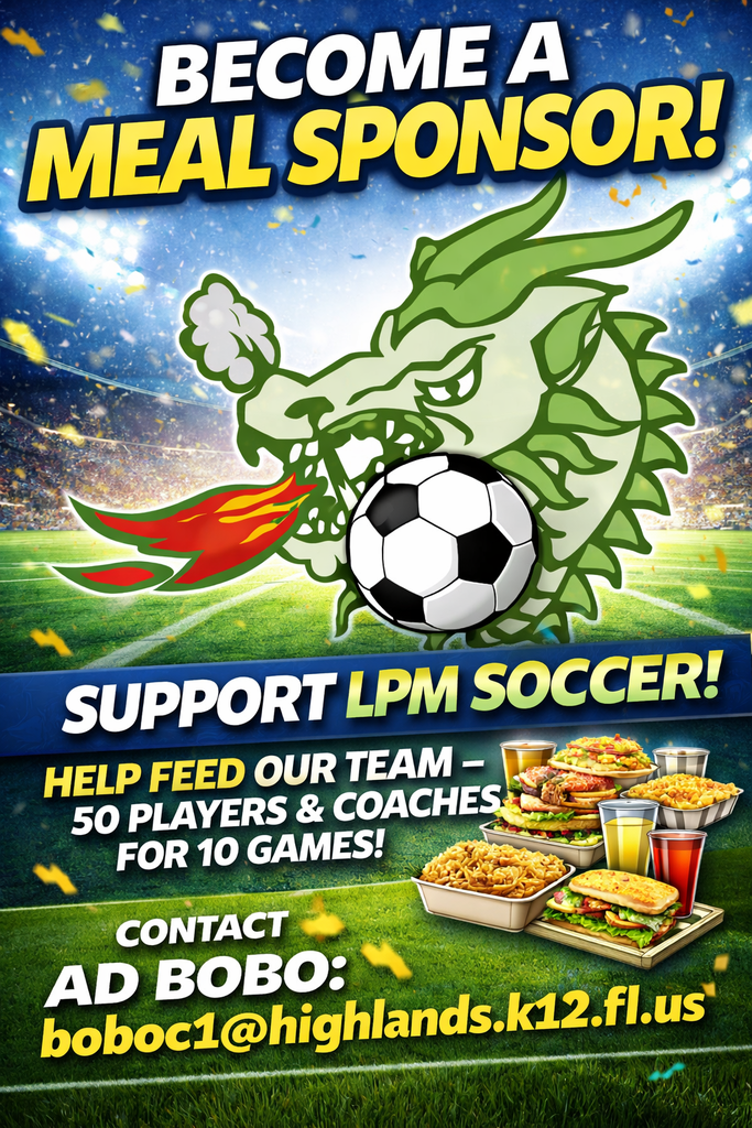LPM Soccer Image: Become a meal sponsor for LPM Soccer.