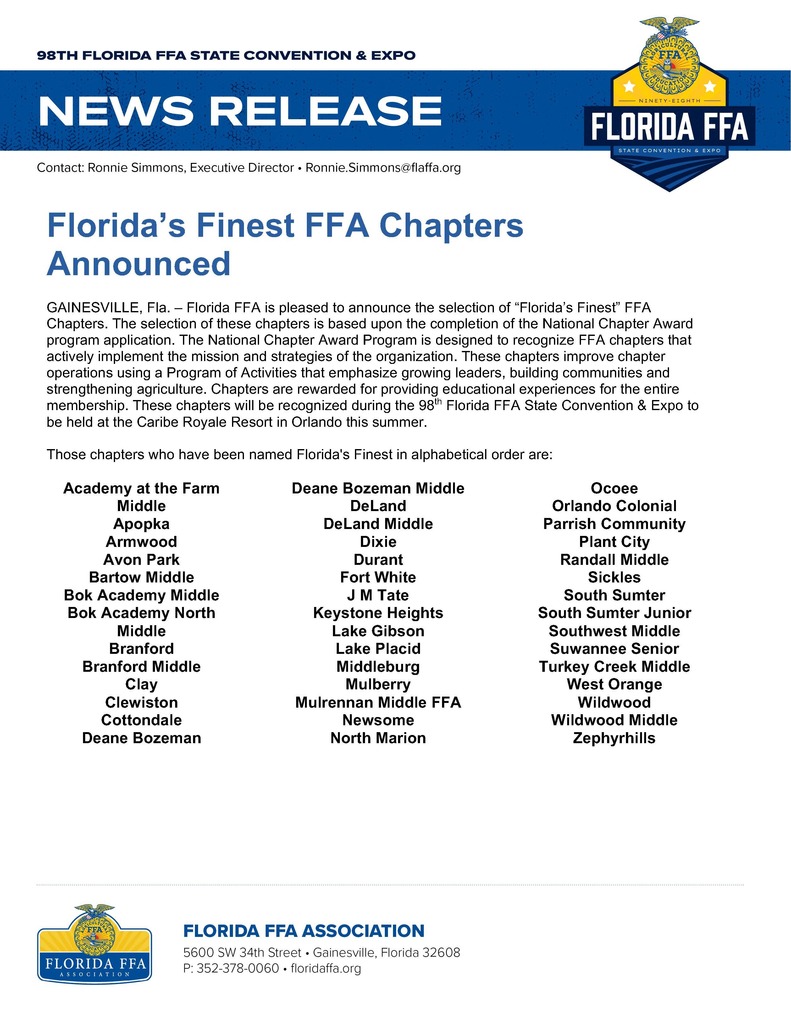 APH FFA press release