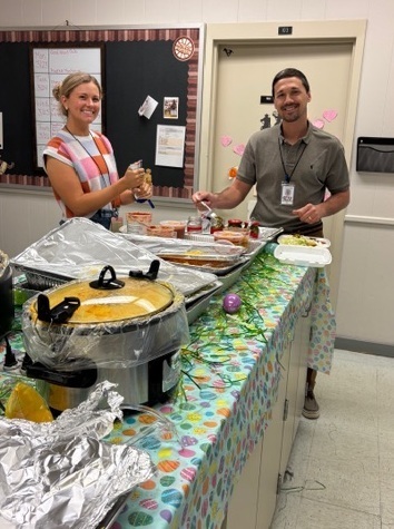 Nacho lunch from PTO for our staff.