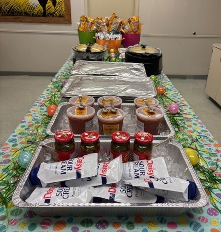 Nacho lunch from PTO for our staff.