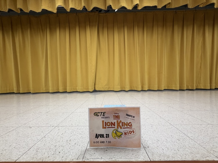 empty stage waiting on next week’s performance of The Lion King