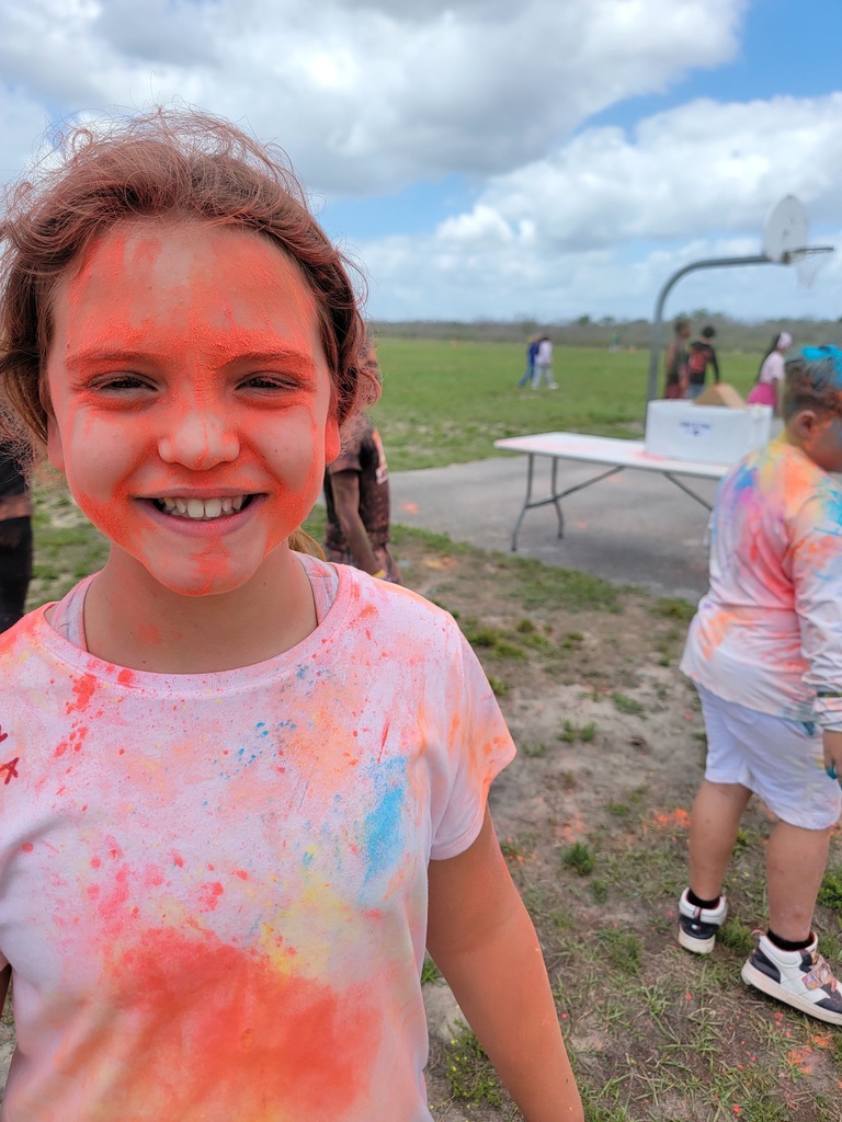 MES Student after Color Run fun. 