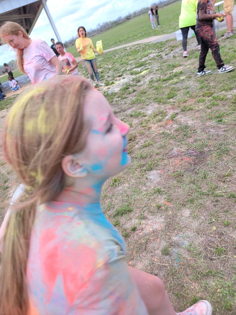 MES Student after Color Run fun. 