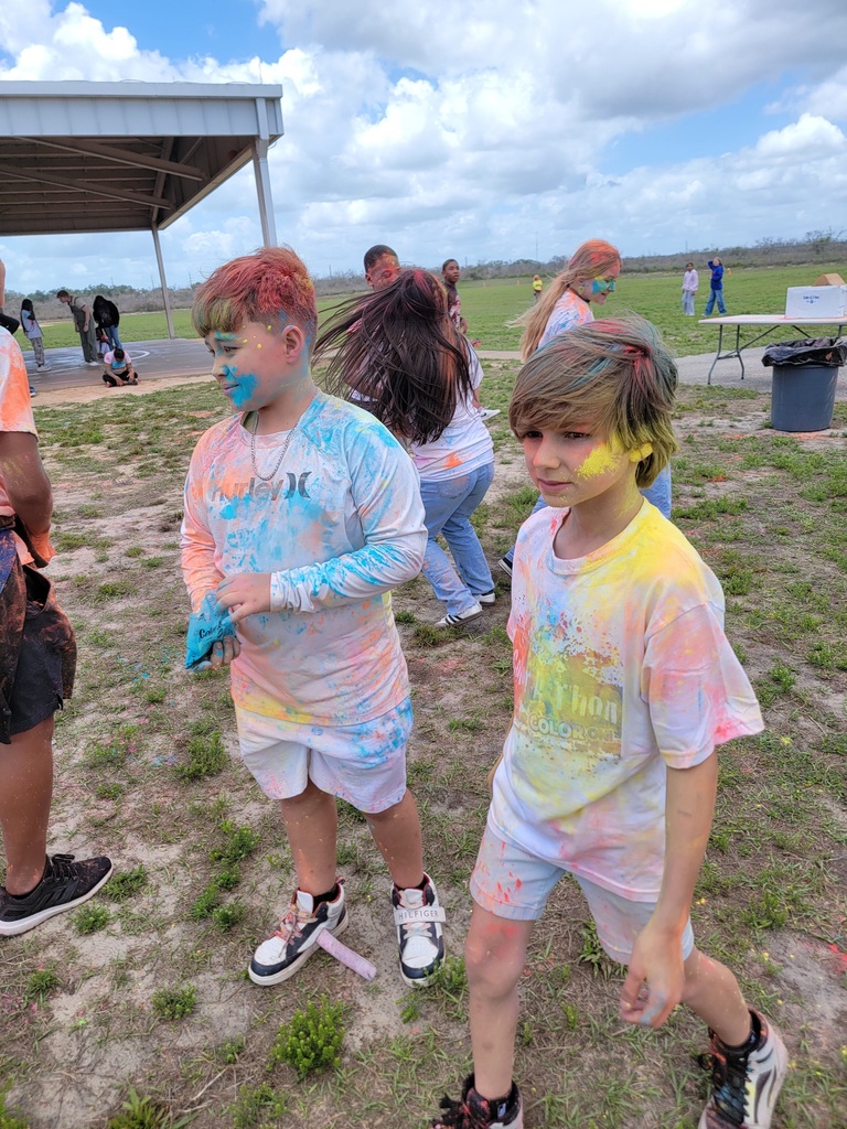 MES Student after Color Run fun. 