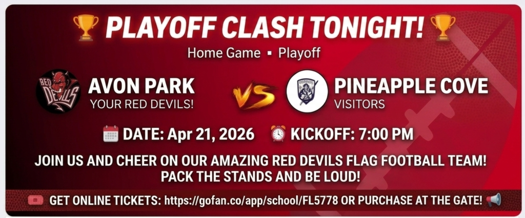 Home Playoff game for flag football.