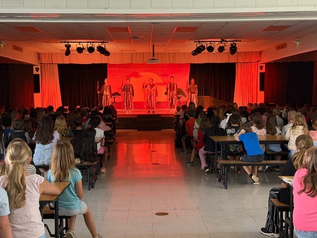 CTE Lion King performance for students.