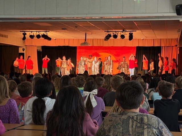 CTE Lion King performance for students.