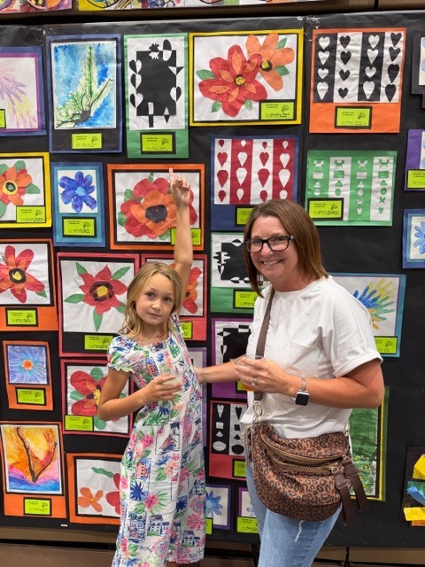 CTE students and families visit the School Board of Highlands County Art Show at SFSC. 