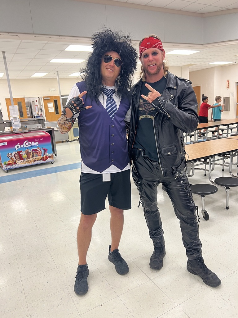 Mr. Taylor and  Mr. Richards are ready to motivate students to rock the test next week. 