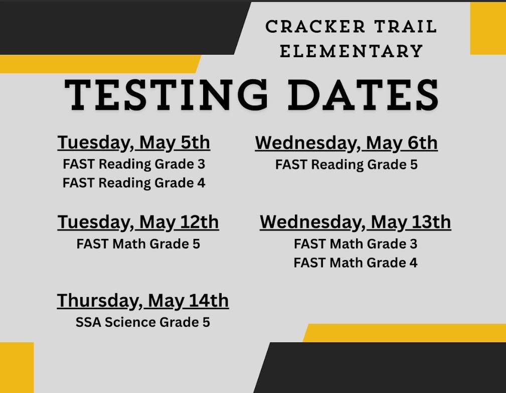 CTE Testing Dates 2026