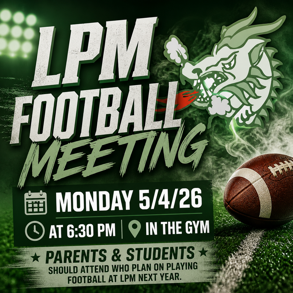 LPM Football Meeting - 5/4/26 at 6:30 PM