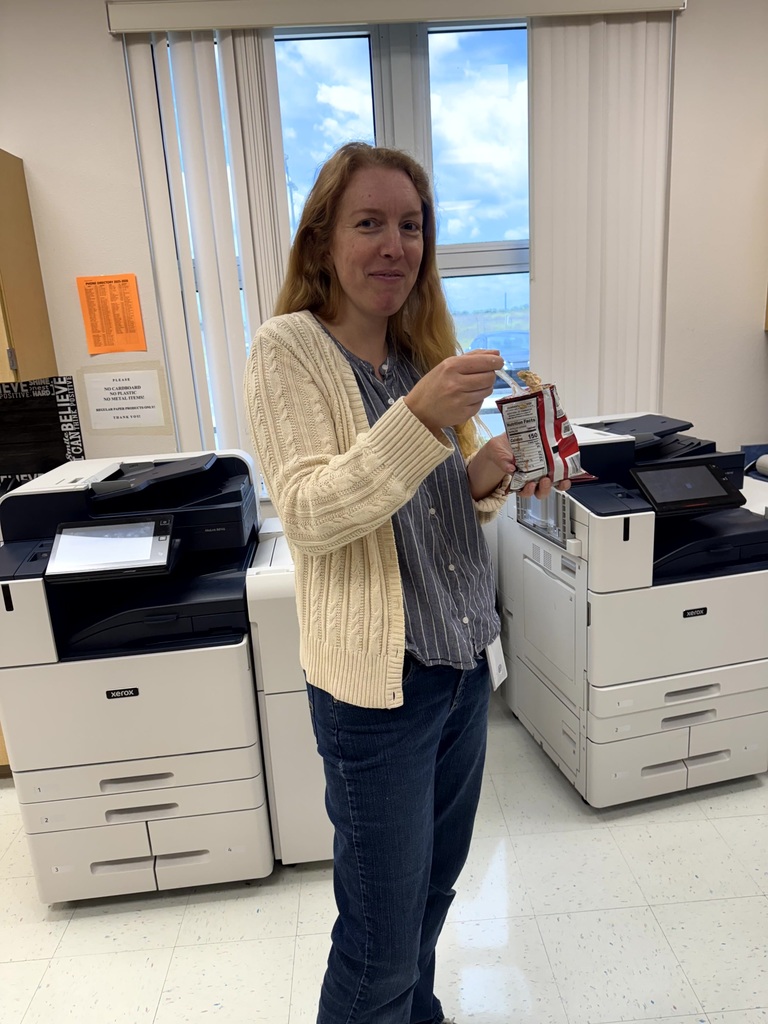 MES Staff for Staff Appreciation Week getting Walking tacos on Cinco de Mayo.