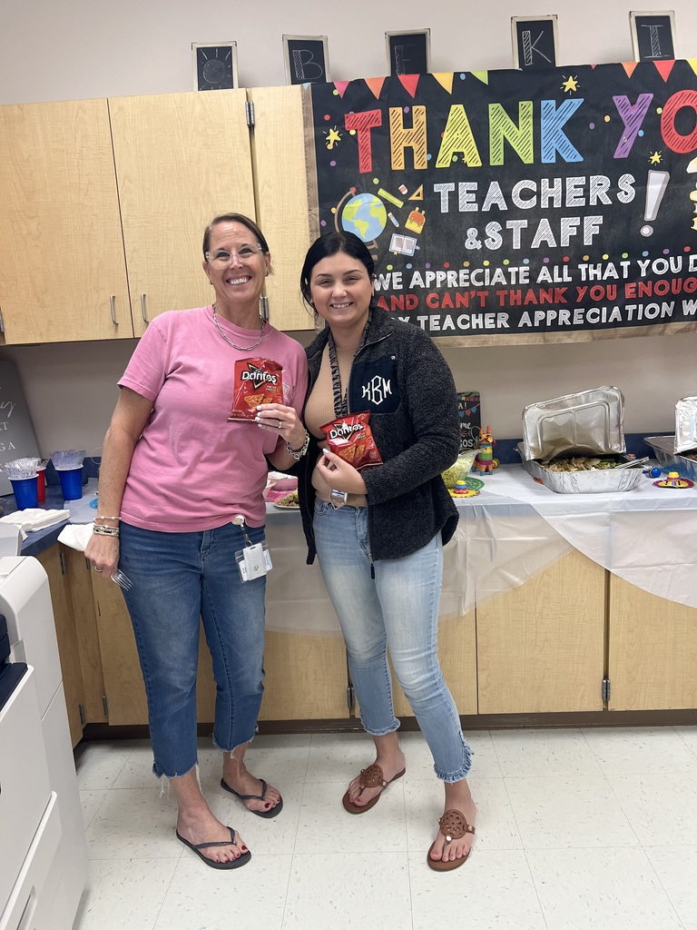 MES Staff for Staff Appreciation Week getting Walking tacos on Cinco de Mayo.
