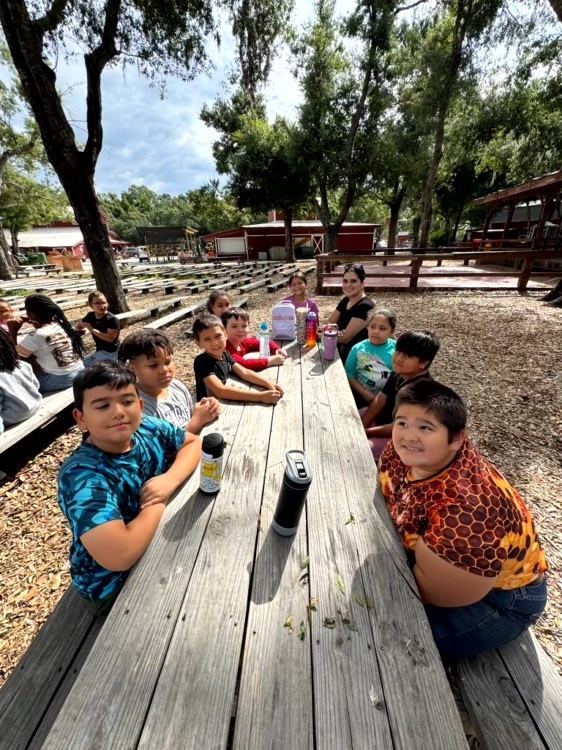 MES 2nd graders enjoying Hunsader farm field trip.