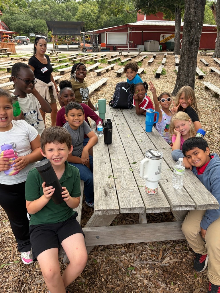 MES 2nd graders enjoying Hunsader farm field trip.