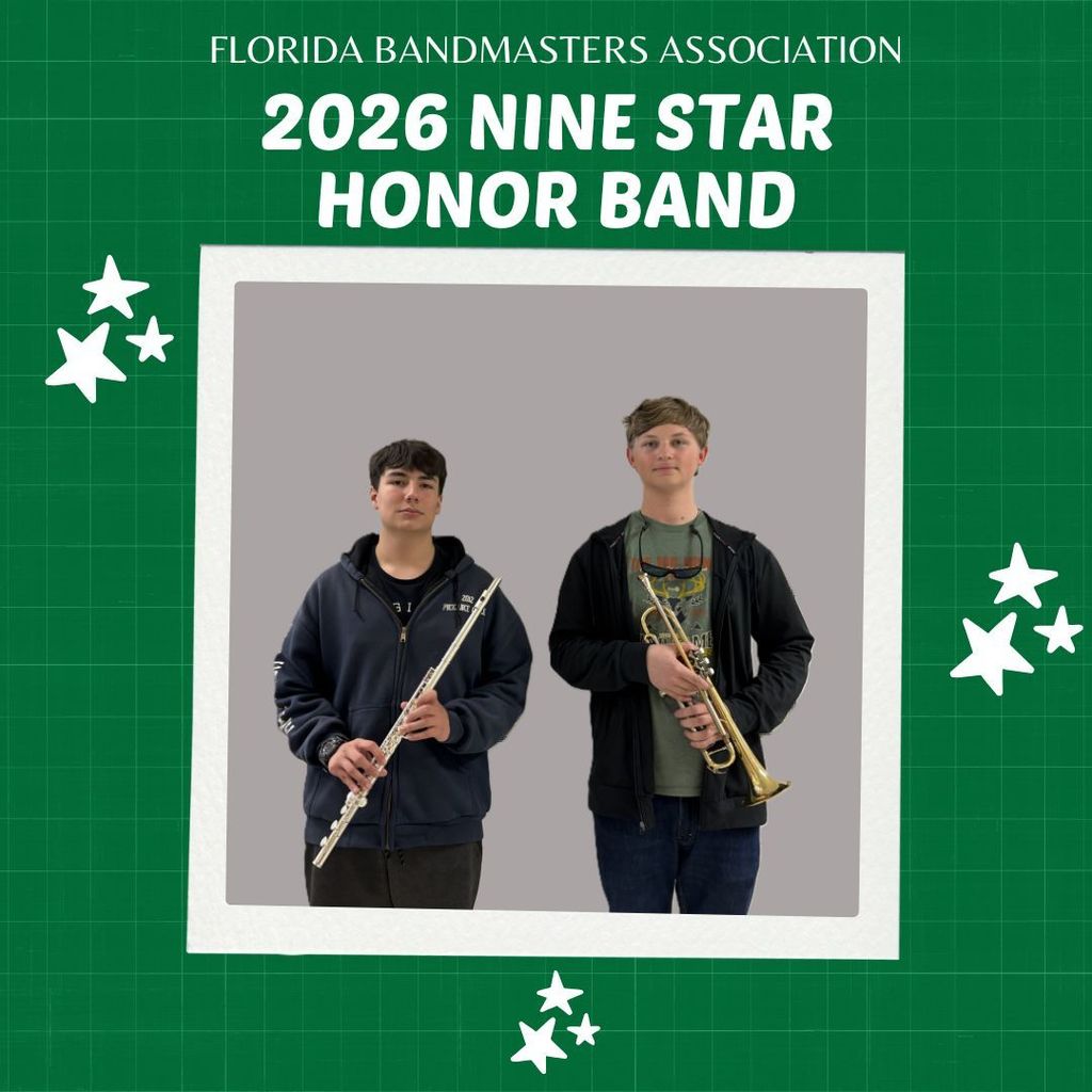 2026 Nine Star Honor Band Students
