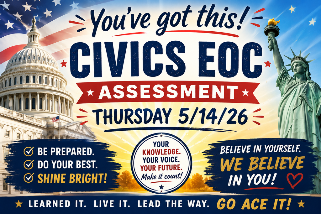 Civics EOC Image - Thursday 5/14/26 - You've Got This!