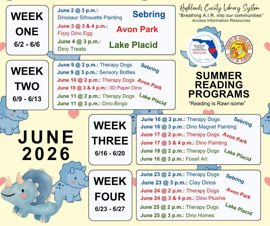 June 2026 Stella Schedule of Events