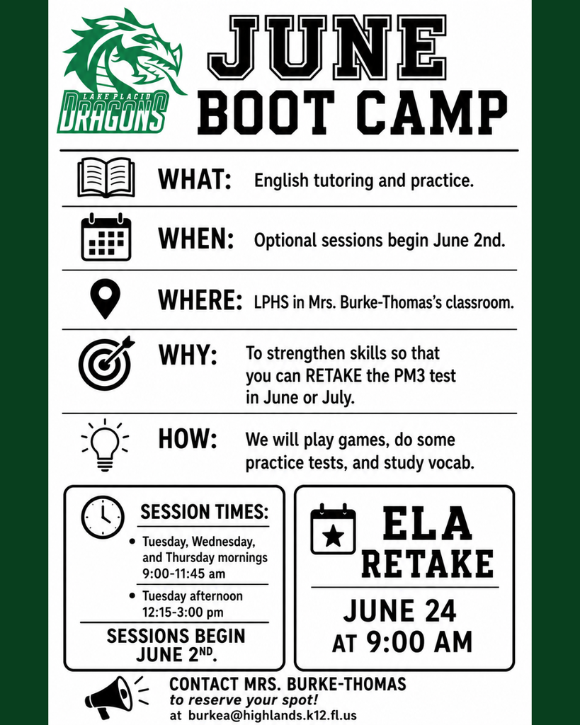 LPH Summer Bootcamp Flyer