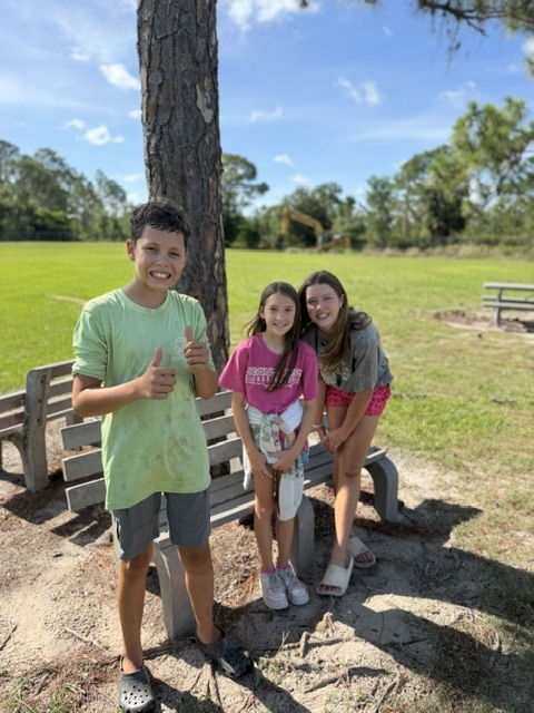 The team from Excavation Point was hard at work clearing overgrowth from our school's southernmost retention pond, and our daycare students had a front-row view of the action—from a safe distance, of course! 🚜🌿
