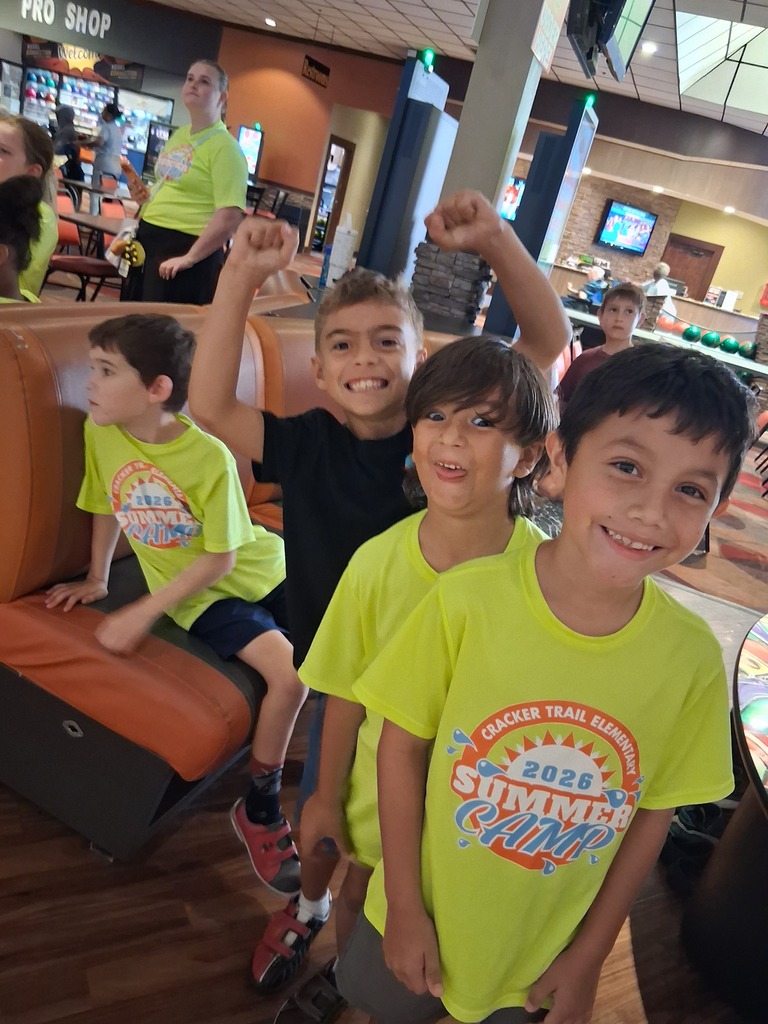 Our Cracker Trail Elementary Daycare students had a STRIKING good time on their almost-end-of-the-summer bowling field trip! From cheering each other on to celebrating every pin that fell, the smiles and laughter made for the perfect way to wrap up a fun-filled summer.