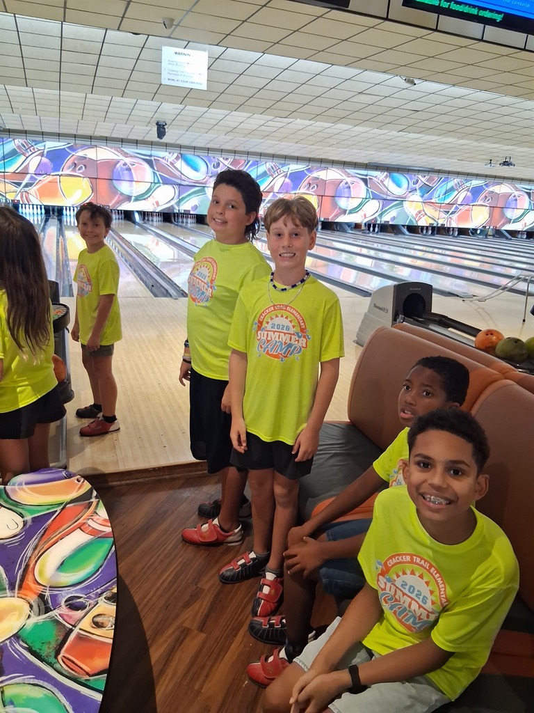 Our Cracker Trail Elementary Daycare students had a STRIKING good time on their almost-end-of-the-summer bowling field trip! From cheering each other on to celebrating every pin that fell, the smiles and laughter made for the perfect way to wrap up a fun-filled summer.