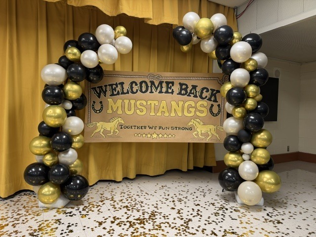 Today, we officially kicked off an exciting new school year! Mr. K. and Mrs. Brooker took time to reflect on all we accomplished together last year and shared the vision & pathways that will guide us on our trail to success throughout this school year. Afterward, our amazing staff enjoyed a delicious meal, great fellowship, and time reconnecting before heading off to prepare their classrooms for our Mustangs!