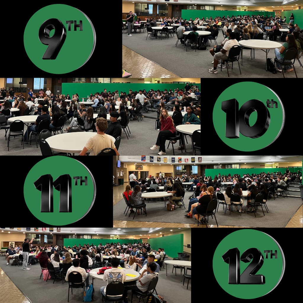 LPHS Students 9th, 10th, 11th, 12th at beginning of school year meetings.
