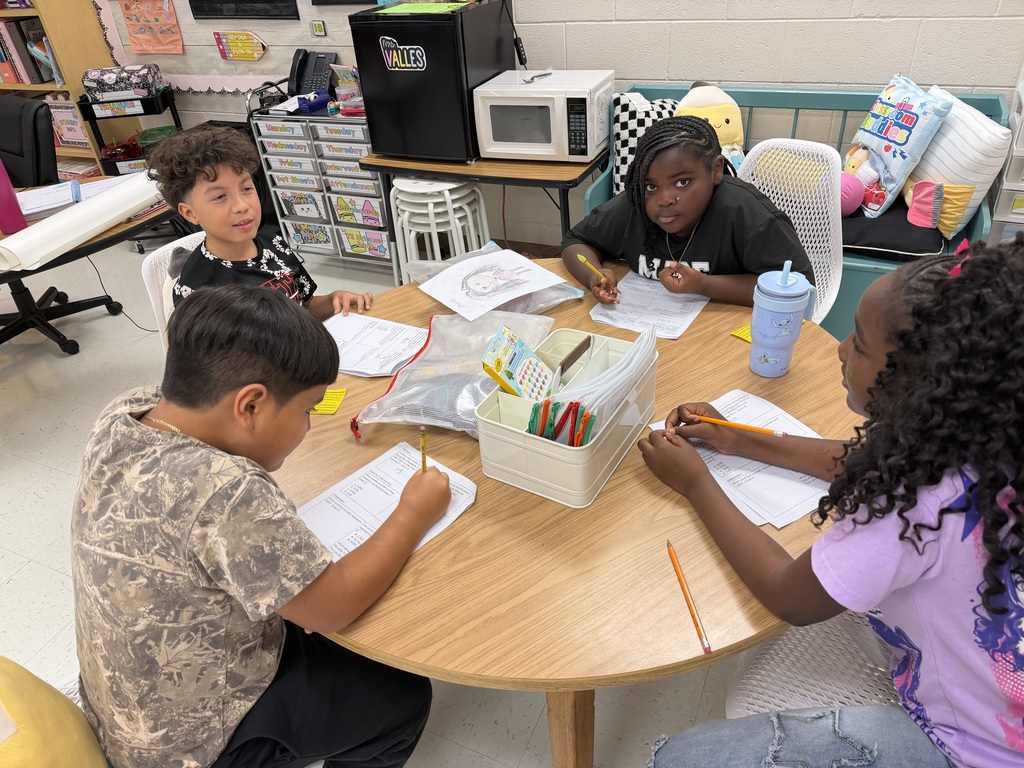 students doing place value